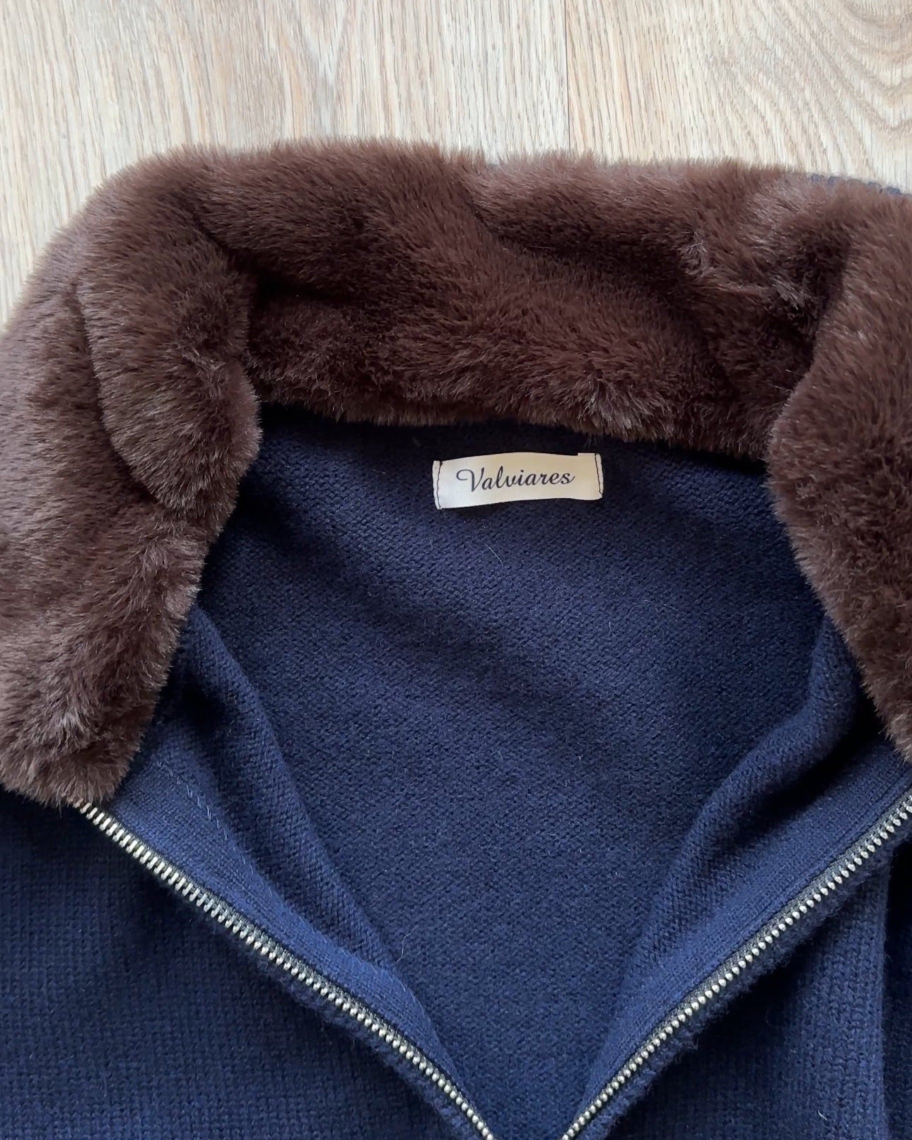 Wool Fur Blouson | Navy