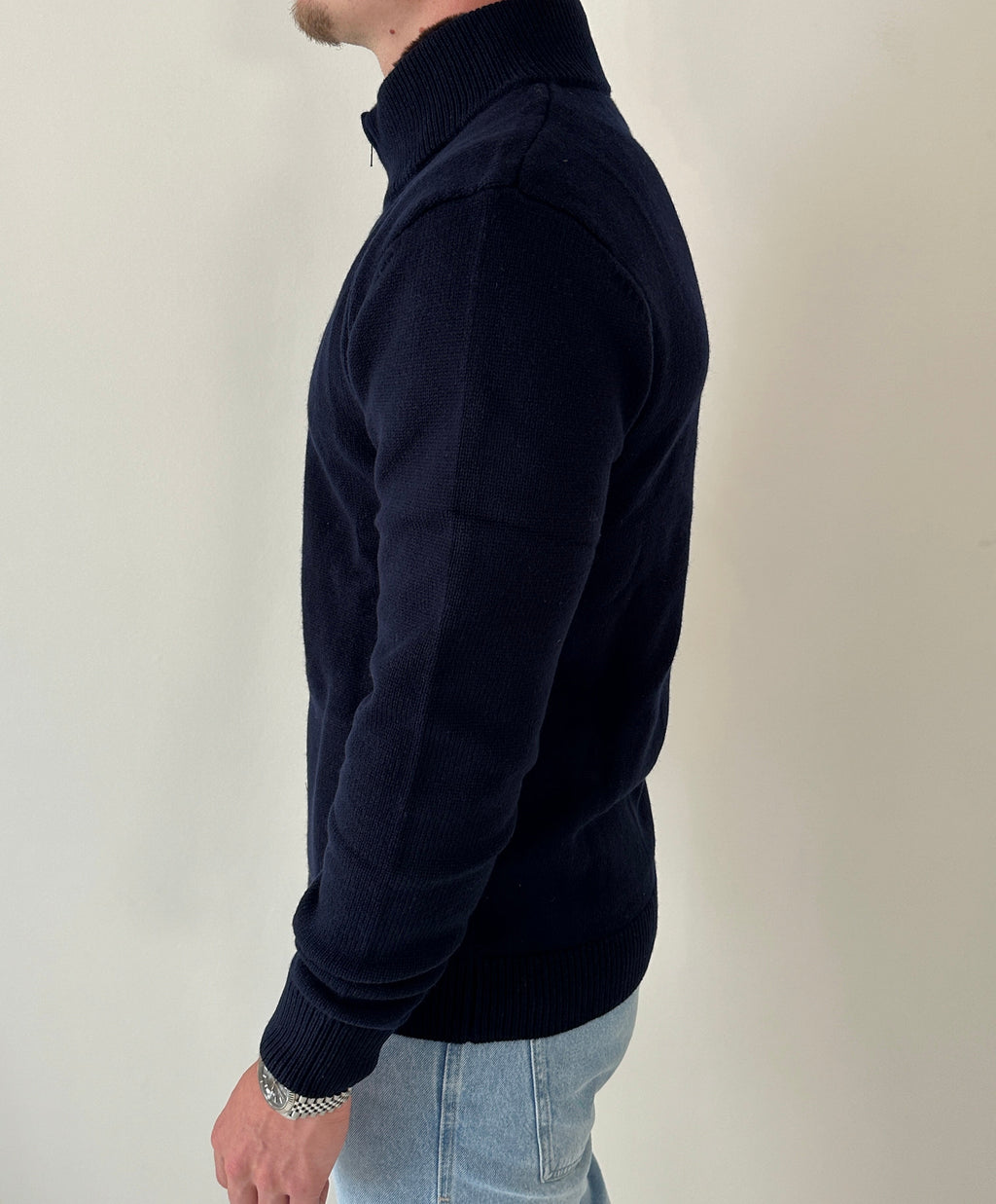 Wool Fur Blouson | Navy