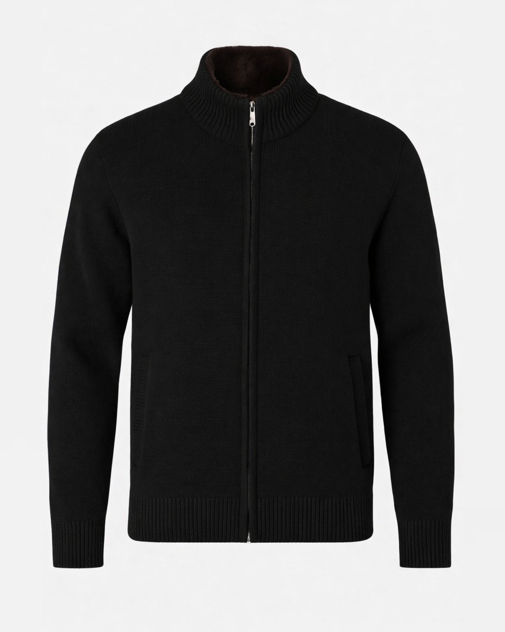 Wool Fur Blouson | Black